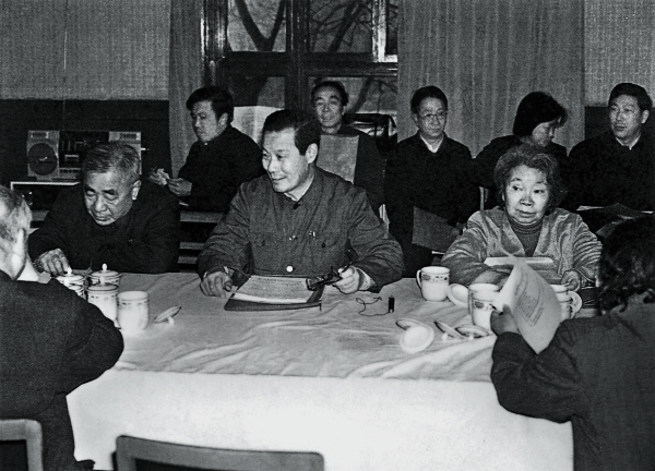 1982年3月，卢嘉锡、严东生、谢希德等在主持午夜av
科学基金委员会会议